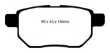 EBC Brakes DP21947 Greenstuff 2000 Series Sport Brake Pads - Truck Part Superstore