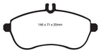 EBC Brakes DP21989 Greenstuff 2000 Series Sport Brake Pads - Truck Part Superstore