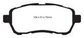 EBC Brakes DP22003 Greenstuff 2000 Series Sport Brake Pads - Truck Part Superstore