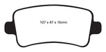 EBC Brakes DP22016 Greenstuff 2000 Series Sport Brake Pads - Truck Part Superstore