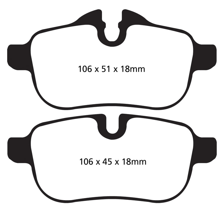 EBC Brakes DP22046 Greenstuff 2000 Series Sport Brake Pads - Truck Part Superstore