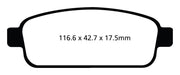 EBC Brakes DP22066 Greenstuff 2000 Series Sport Brake Pads - Truck Part Superstore