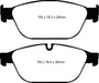 EBC Brakes DP22087 Greenstuff 2000 Series Sport Brake Pads; FMSI Pad No. D1546; - Truck Part Superstore