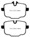 EBC Brakes DP22089 Greenstuff 2000 Series Sport Brake Pads; FMSI Pad No. D1469; - Truck Part Superstore