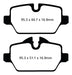 EBC Brakes DP22102 Greenstuff 2000 Series Sport Brake Pads - Truck Part Superstore