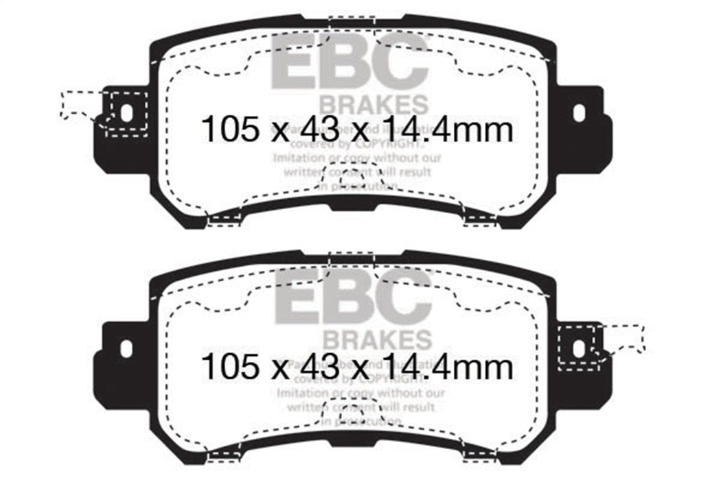 EBC Brakes DP22135 Greenstuff 2000 Series Sport Brake Pads - Truck Part Superstore