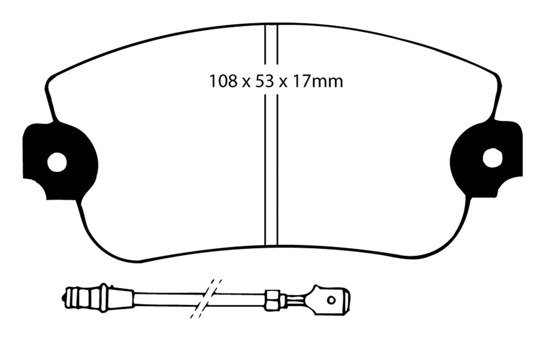 EBC Brakes DP2230 Greenstuff 2000 Series Sport Brake Pads; - Truck Part Superstore