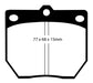EBC Brakes DP2273 Greenstuff 2000 Series Sport Brake Pads - Truck Part Superstore