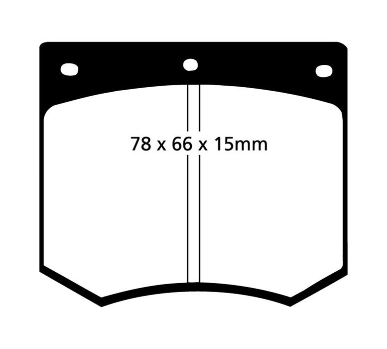 EBC Brakes DP2291 Greenstuff 2000 Series Sport Brake Pads - Truck Part Superstore