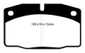 EBC Brakes DP2325 Greenstuff 2000 Series Sport Brake Pads; FMSI Pad No. D378; - Truck Part Superstore