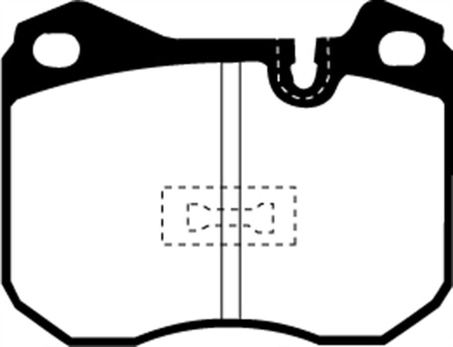 EBC Brakes DP2345 Greenstuff 2000 Series Sport Brake Pads - Truck Part Superstore