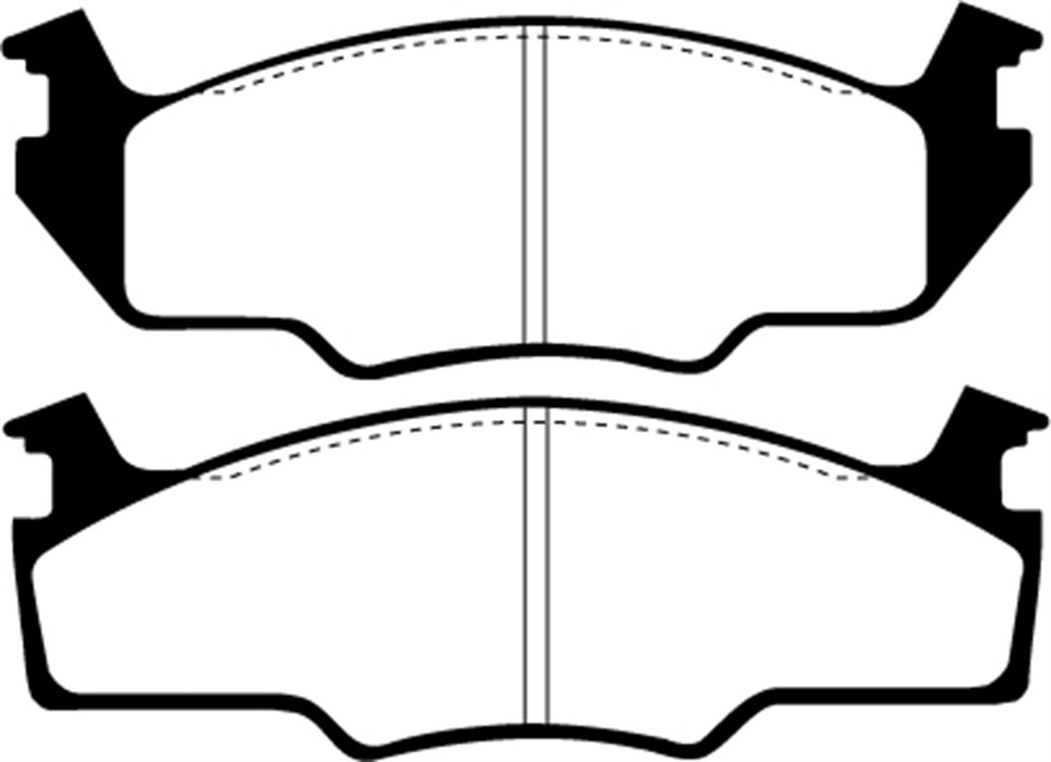 EBC Brakes DP2366 Greenstuff 2000 Series Sport Brake Pads; FMSI Pad No. D158; - Truck Part Superstore