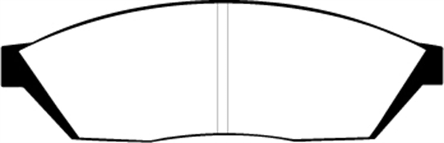 EBC Brakes DP2374 Greenstuff 2000 Series Sport Brake Pads; FMSI Pad No. D281; - Truck Part Superstore