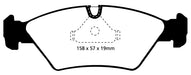 EBC Brakes DP2414 Greenstuff 2000 Series Sport Brake Pads; FMSI Pad No. D345; - Truck Part Superstore