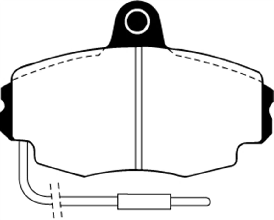 EBC Brakes DP2426 Greenstuff 2000 Series Sport Brake Pads; FMSI Pad No. D292; - Truck Part Superstore