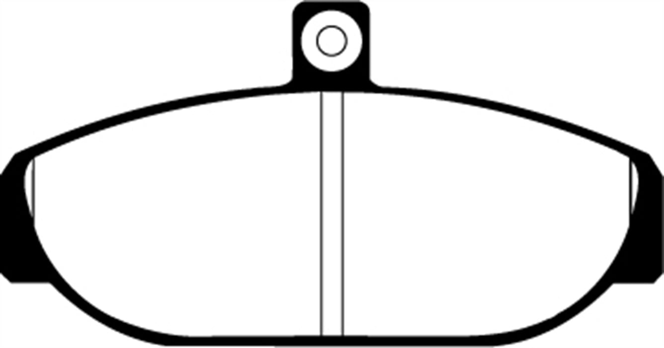 EBC Brakes DP2435 Greenstuff 2000 Series Sport Brake Pads; FMSI Pad No. D255; - Truck Part Superstore