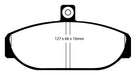 EBC Brakes DP2435 Greenstuff 2000 Series Sport Brake Pads; FMSI Pad No. D255; - Truck Part Superstore