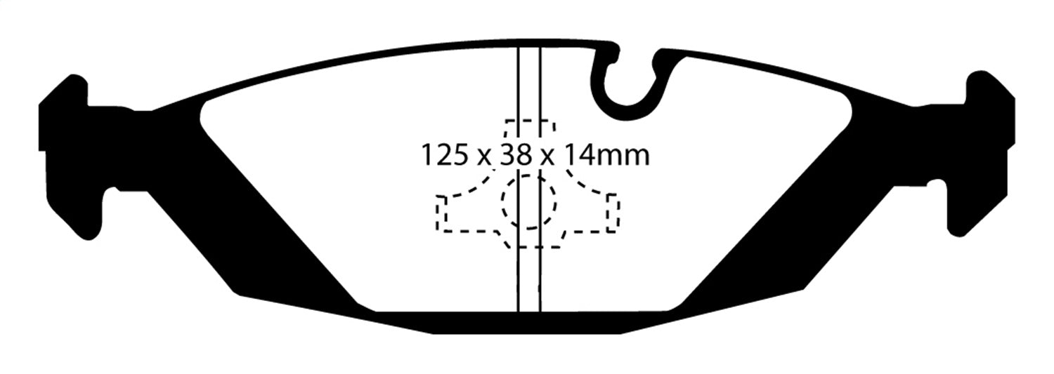 EBC Brakes DP2447 Greenstuff 2000 Series Sport Brake Pads - Truck Part Superstore