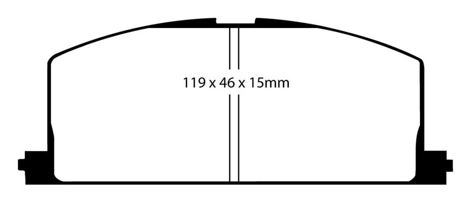EBC Brakes DP2453 Greenstuff 2000 Series Sport Brake Pads; FMSI Pad No. D242; - Truck Part Superstore