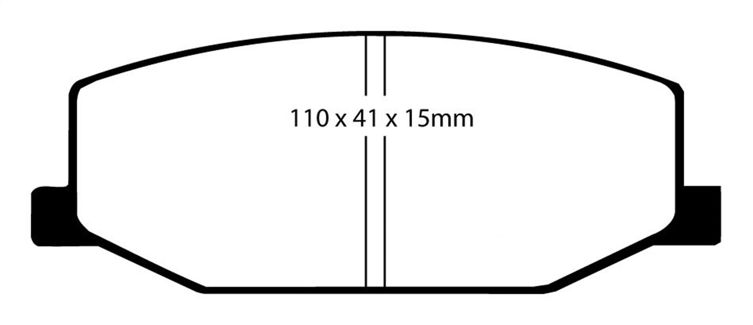 EBC Brakes DP2534 Greenstuff 2000 Series Sport Brake Pads - Truck Part Superstore