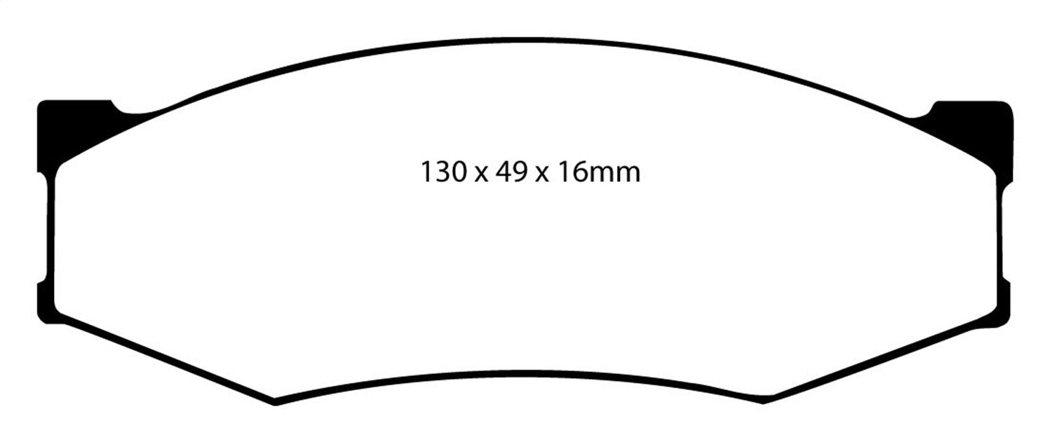 EBC Brakes DP2538 Greenstuff 2000 Series Sport Brake Pads - Truck Part Superstore