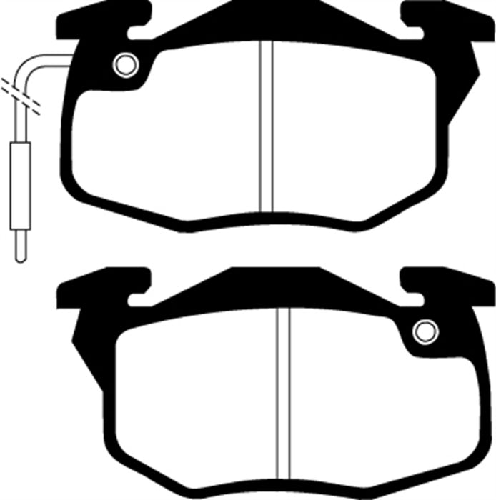 EBC Brakes DP2545 Greenstuff 2000 Series Sport Brake Pads; FMSI Pad No. D371; - Truck Part Superstore