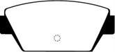 EBC Brakes DP2576 Greenstuff 2000 Series Sport Brake Pads; FMSI Pad No. D329; - Truck Part Superstore