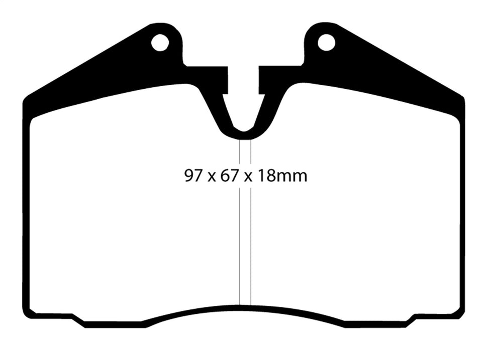 EBC Brakes DP2612 Greenstuff 2000 Series Sport Brake Pads - Truck Part Superstore