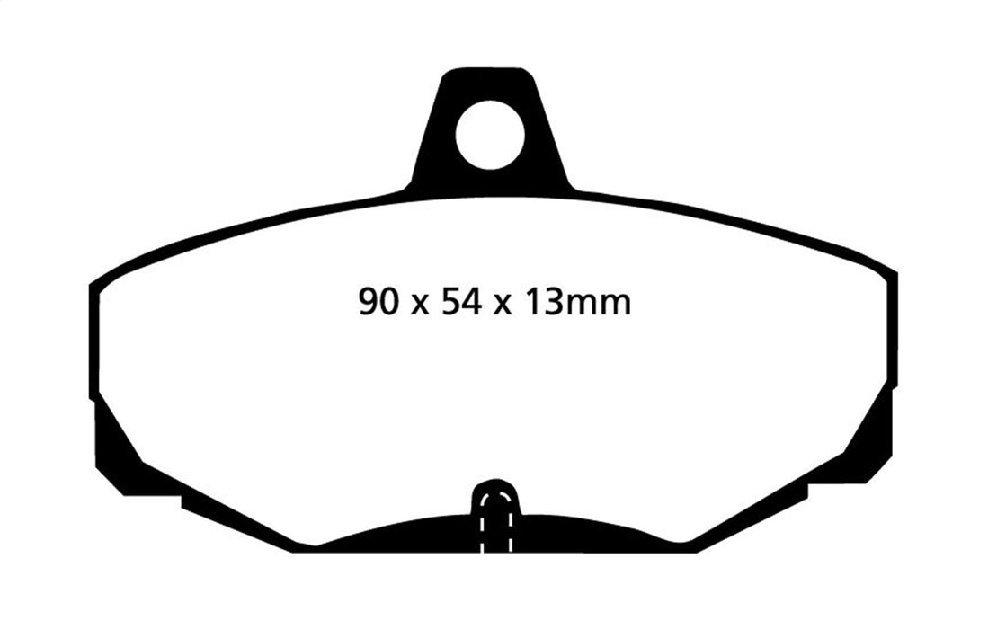 EBC Brakes DP2617 Greenstuff 2000 Series Sport Brake Pads; FMSI Pad No. D382; - Truck Part Superstore