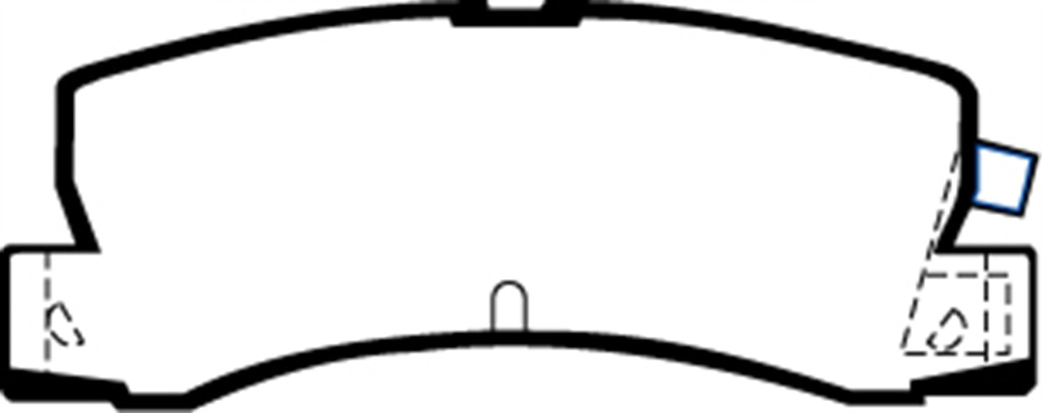 EBC Brakes DP2629 Greenstuff 2000 Series Sport Brake Pads; FMSI Pad No. D352; - Truck Part Superstore