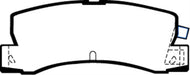 EBC Brakes DP2629 Greenstuff 2000 Series Sport Brake Pads; FMSI Pad No. D352; - Truck Part Superstore