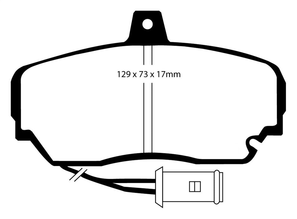 EBC Brakes DP2630 Greenstuff 2000 Series Sport Brake Pads - Truck Part Superstore