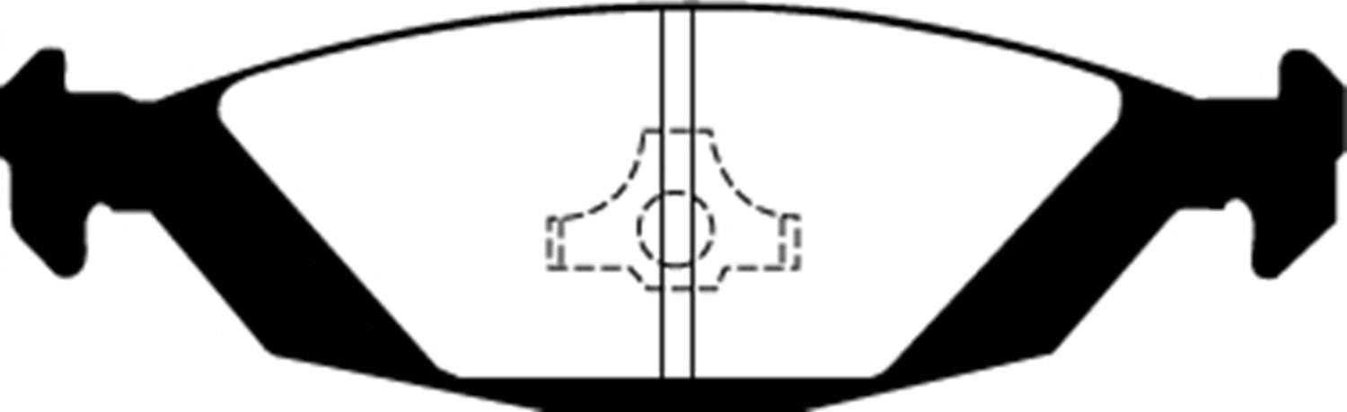 EBC Brakes DP2635 Greenstuff 2000 Series Sport Brake Pads; FMSI Pad No. D322; - Truck Part Superstore