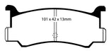 EBC Brakes DP2673 Greenstuff 2000 Series Sport Brake Pads - Truck Part Superstore