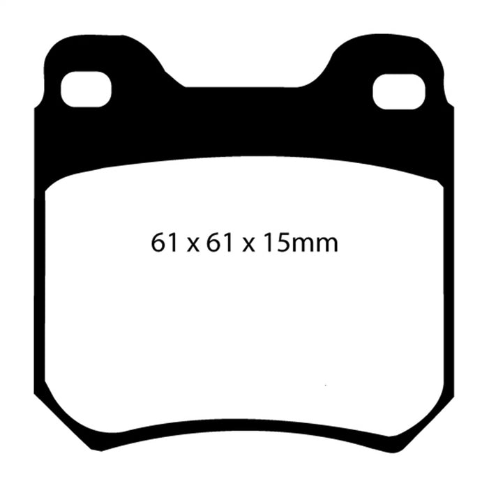 EBC Brakes DP2675 Greenstuff 2000 Series Sport Brake Pads; FMSI Pad No. D709; - Truck Part Superstore
