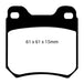 EBC Brakes DP2675 Greenstuff 2000 Series Sport Brake Pads; FMSI Pad No. D709; - Truck Part Superstore
