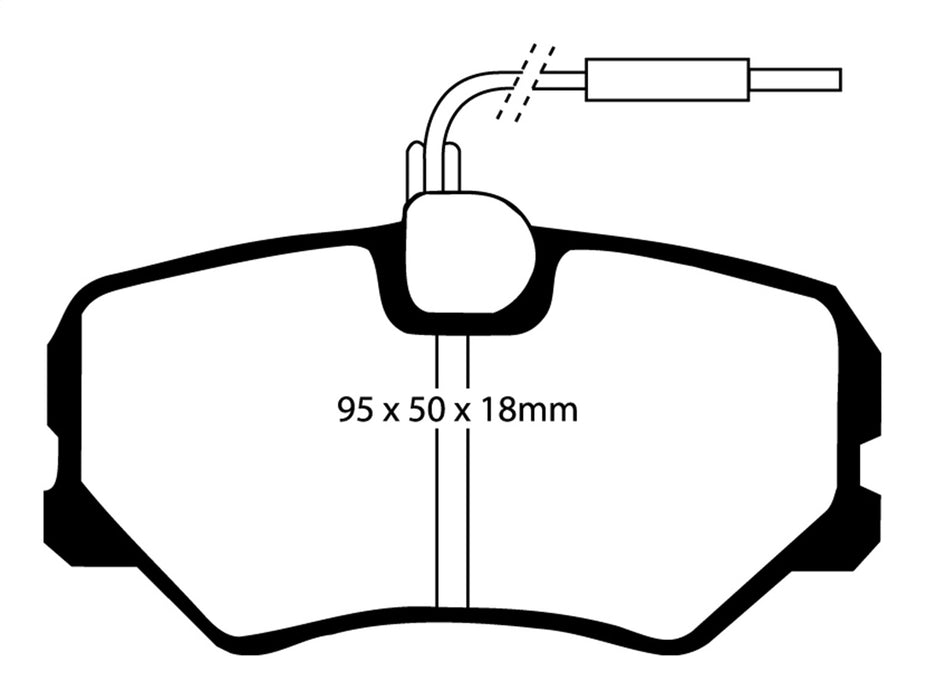 EBC Brakes DP2687 Greenstuff 2000 Series Sport Brake Pads - Truck Part Superstore