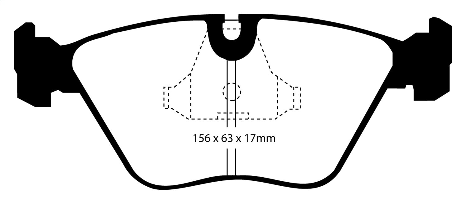 EBC Brakes DP2689 Greenstuff 2000 Series Sport Brake Pads; FMSI Pad No. D394; - Truck Part Superstore