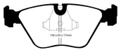 EBC Brakes DP2689 Greenstuff 2000 Series Sport Brake Pads; FMSI Pad No. D394; - Truck Part Superstore