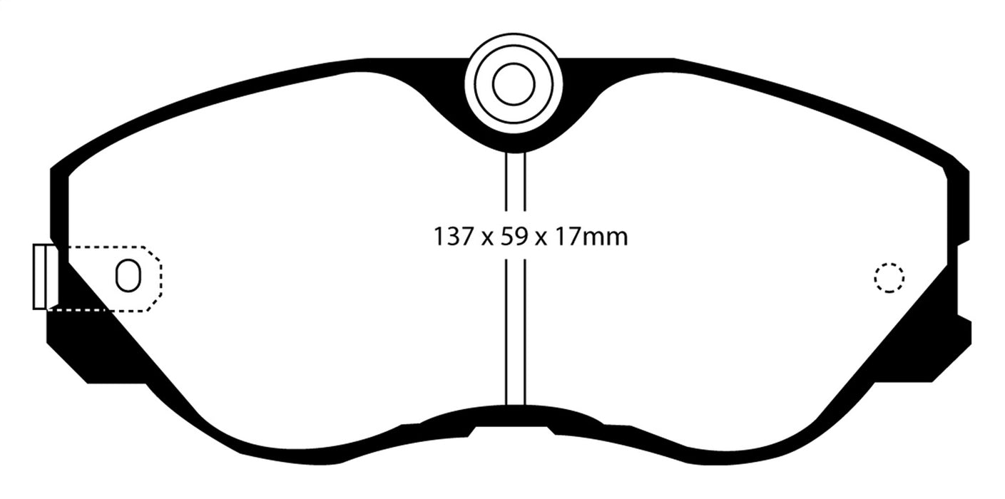 EBC Brakes DP2736 Greenstuff 2000 Series Sport Brake Pads - Truck Part Superstore