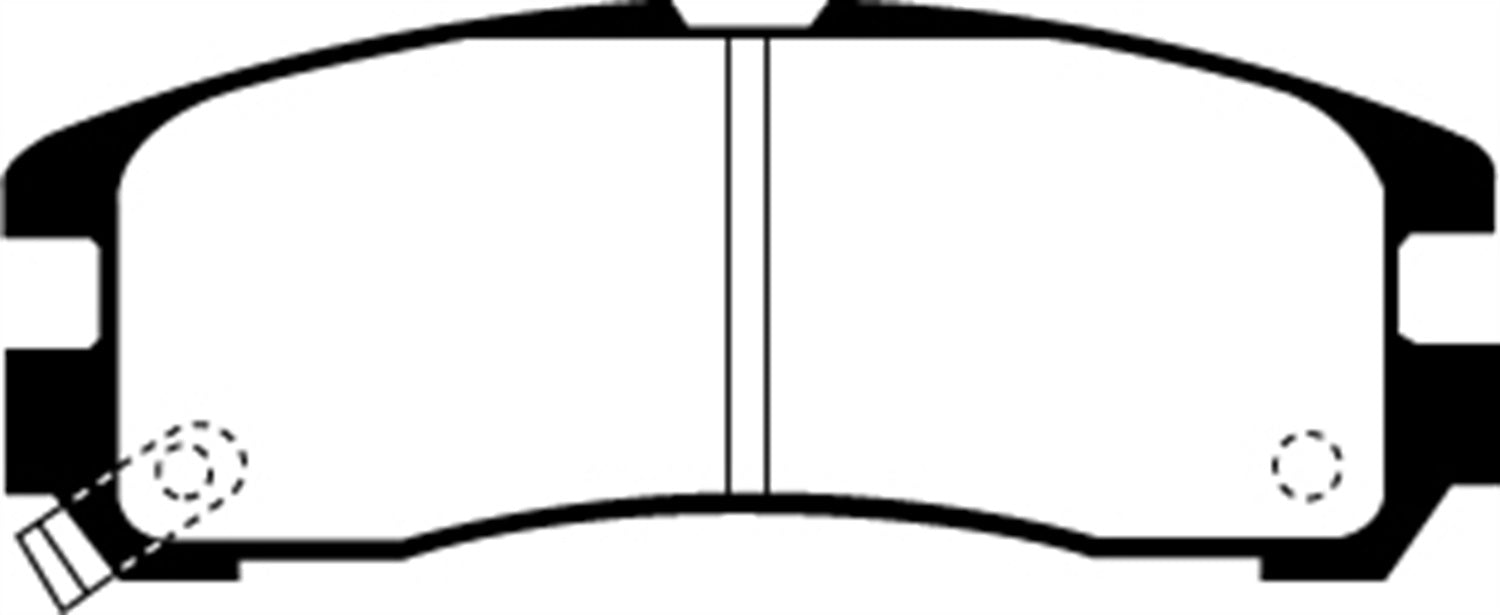 EBC Brakes DP2738 Greenstuff 2000 Series Sport Brake Pads; FMSI Pad No. D383; - Truck Part Superstore
