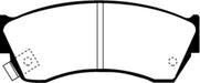 EBC Brakes DP2762 Greenstuff 2000 Series Sport Brake Pads; FMSI Pad No. D451; - Truck Part Superstore
