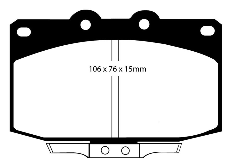 EBC Brakes DP2763 Greenstuff 2000 Series Sport Brake Pads - Truck Part Superstore