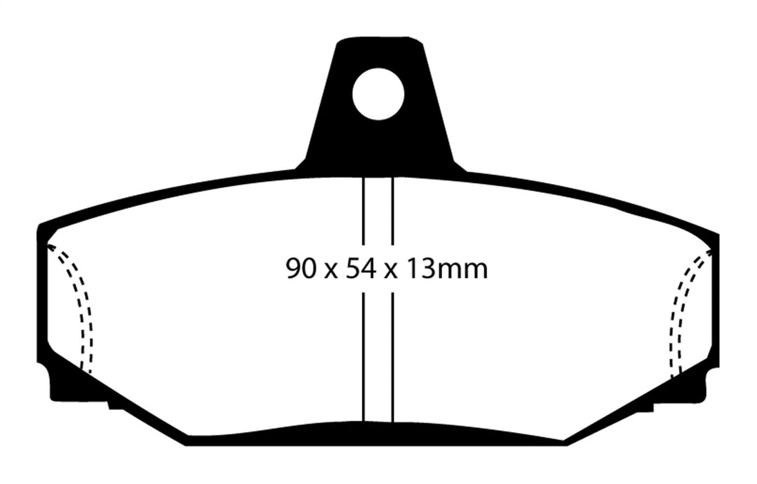 EBC Brakes DP2793 Greenstuff 2000 Series Sport Brake Pads; FMSI Pad No. D391; - Truck Part Superstore