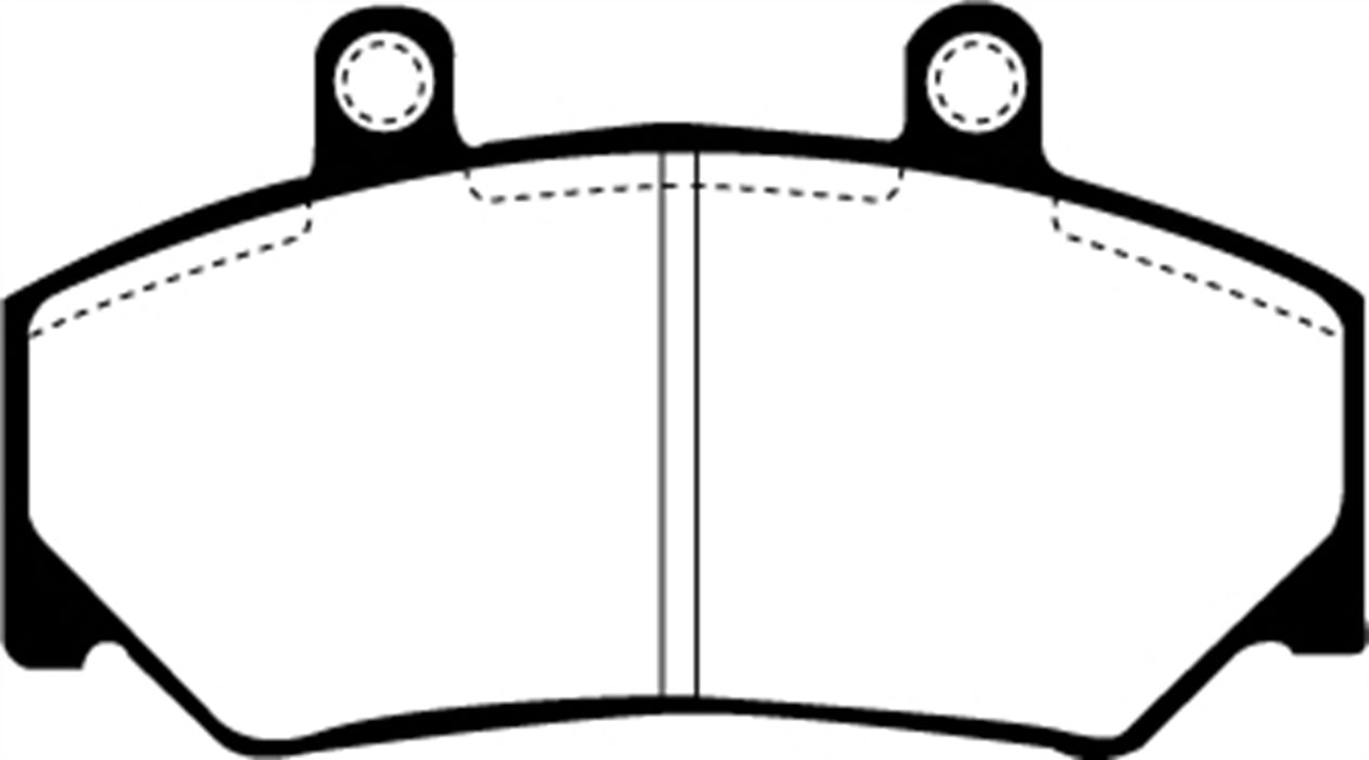 EBC Brakes DP2800 Greenstuff 2000 Series Sport Brake Pads; FMSI Pad No. D492; - Truck Part Superstore
