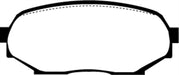 EBC Brakes DP2802 Greenstuff 2000 Series Sport Brake Pads; FMSI Pad No. D525; - Truck Part Superstore