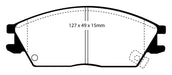 EBC Brakes DP2803 Greenstuff 2000 Series Sport Brake Pads - Truck Part Superstore