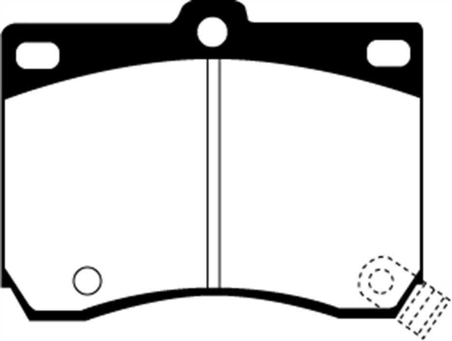 EBC Brakes DP2824 Greenstuff 2000 Series Sport Brake Pads - Truck Part Superstore