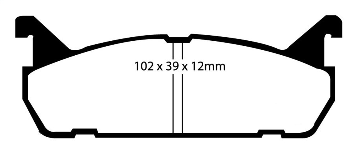 EBC Brakes DP2828 Greenstuff 2000 Series Sport Brake Pads - Truck Part Superstore