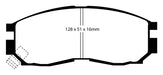 EBC Brakes DP2830 Greenstuff 2000 Series Sport Brake Pads; FMSI Pad No. D484; - Truck Part Superstore